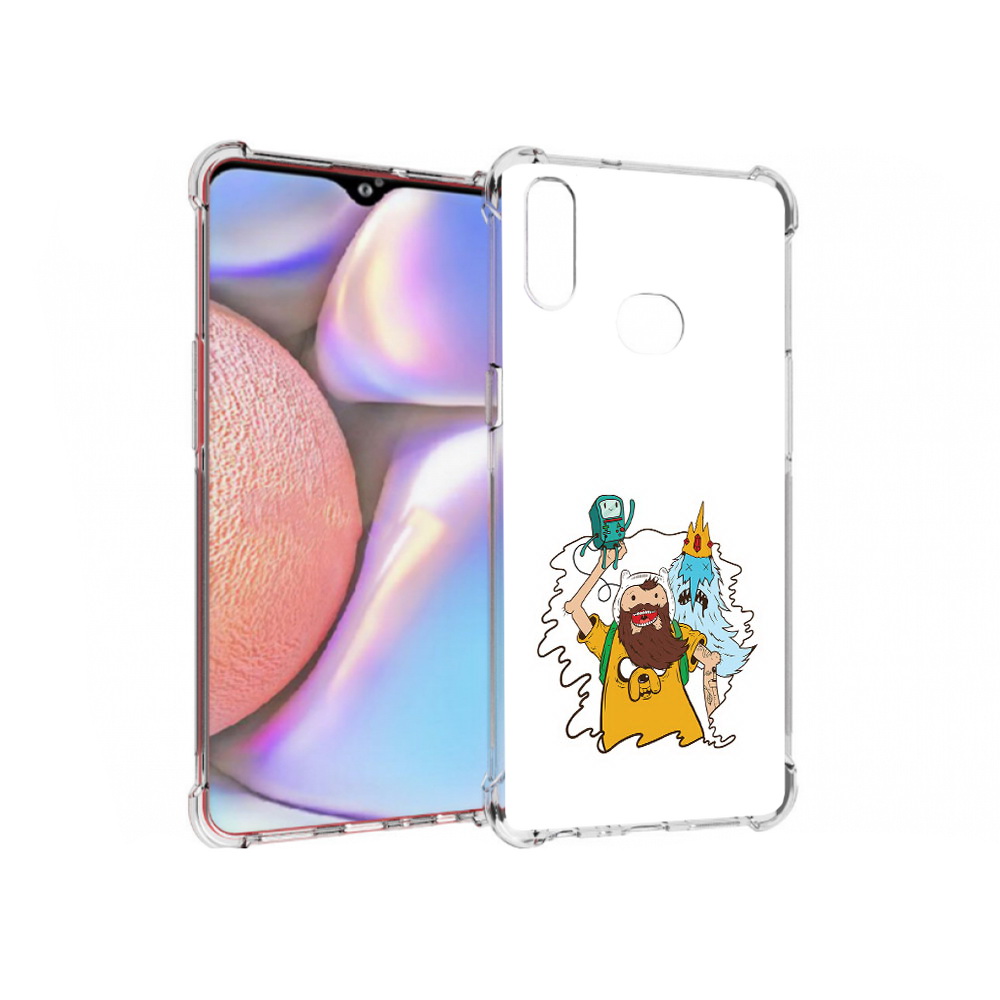 

Чехол MyPads Tocco для Samsung Galaxy A10s время приключений старый Финн, Прозрачный, Tocco