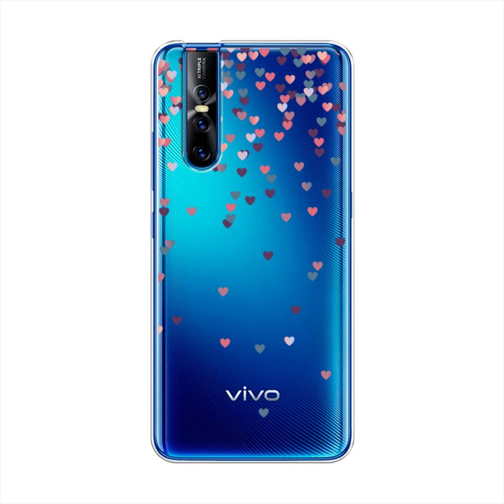 

Чехол для Vivo V15 Pro "Посыпка сердечки", Розовый;фиолетовый, 261150-3