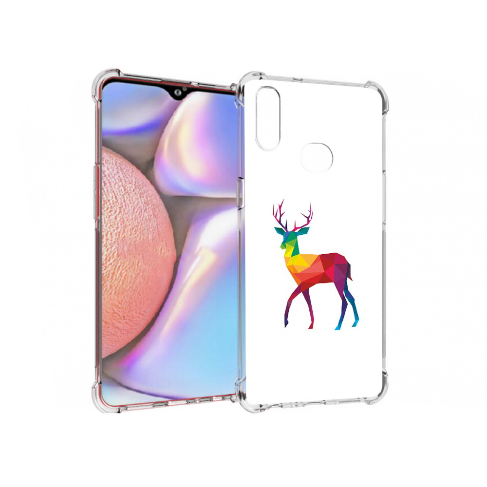 

Чехол MyPads Tocco для Samsung Galaxy A10s геометрический олень (PT139908.534.286), Прозрачный, Tocco