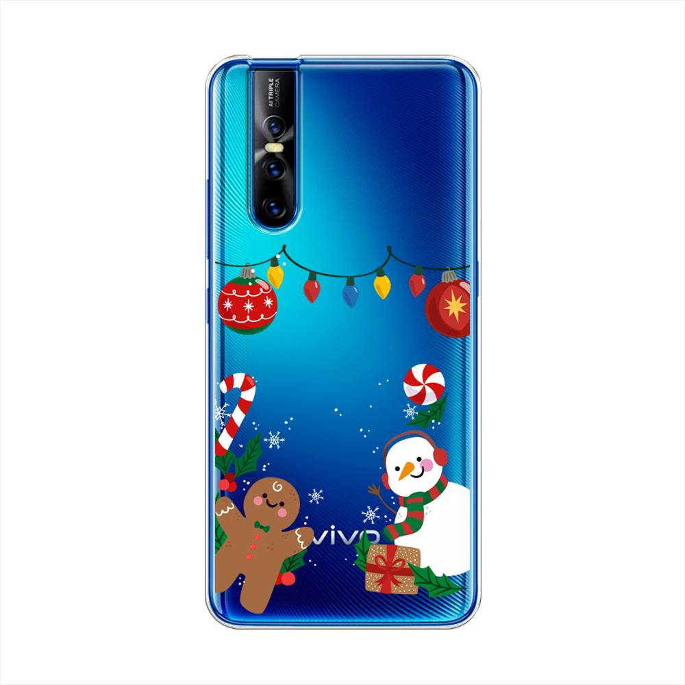

Чехол для Vivo V15 Pro "Новогоднее настроение", Коричневый;красный;зеленый, 261150-5