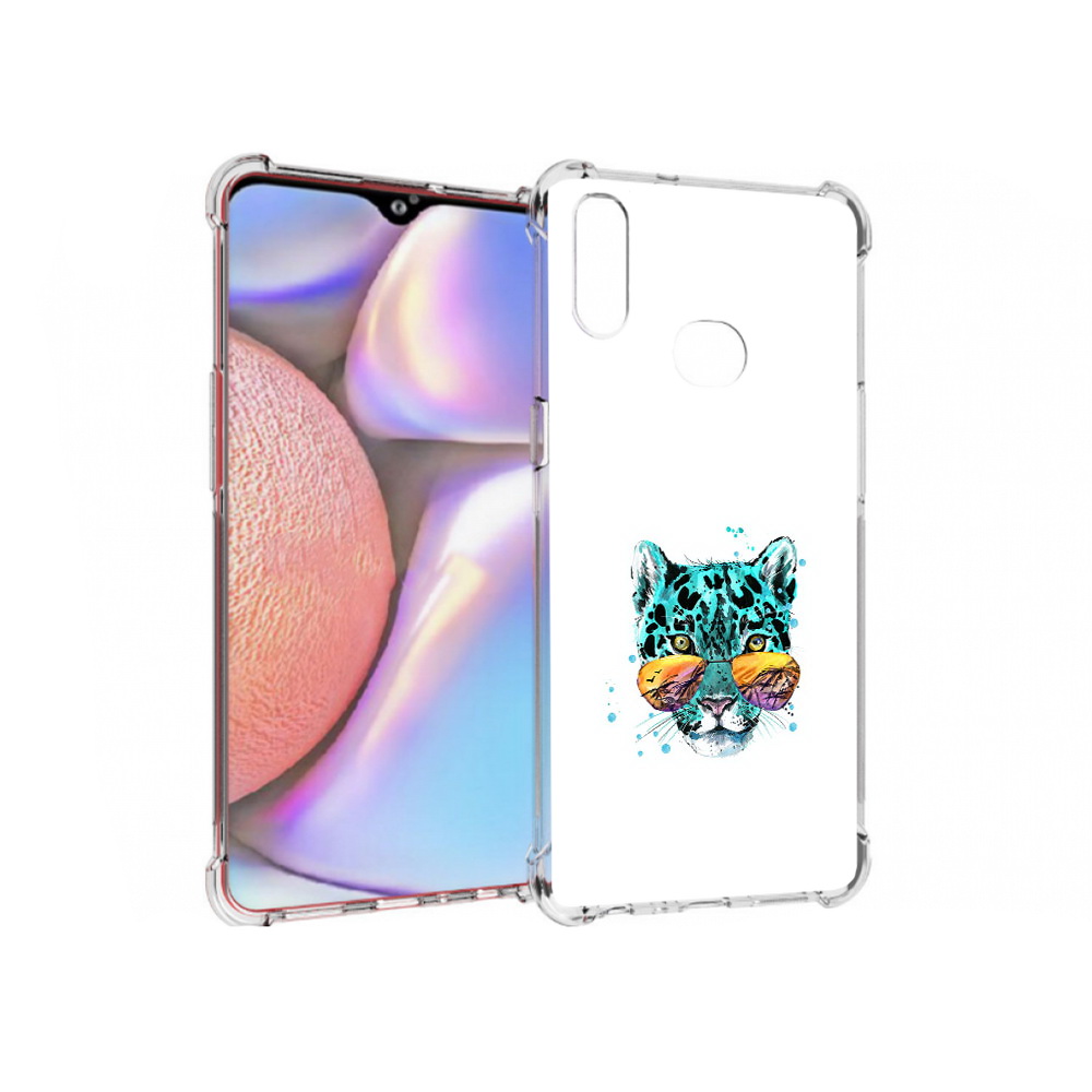 

Чехол MyPads Tocco для Samsung Galaxy A10s голубой лео (PT139908.534.294), Прозрачный, Tocco