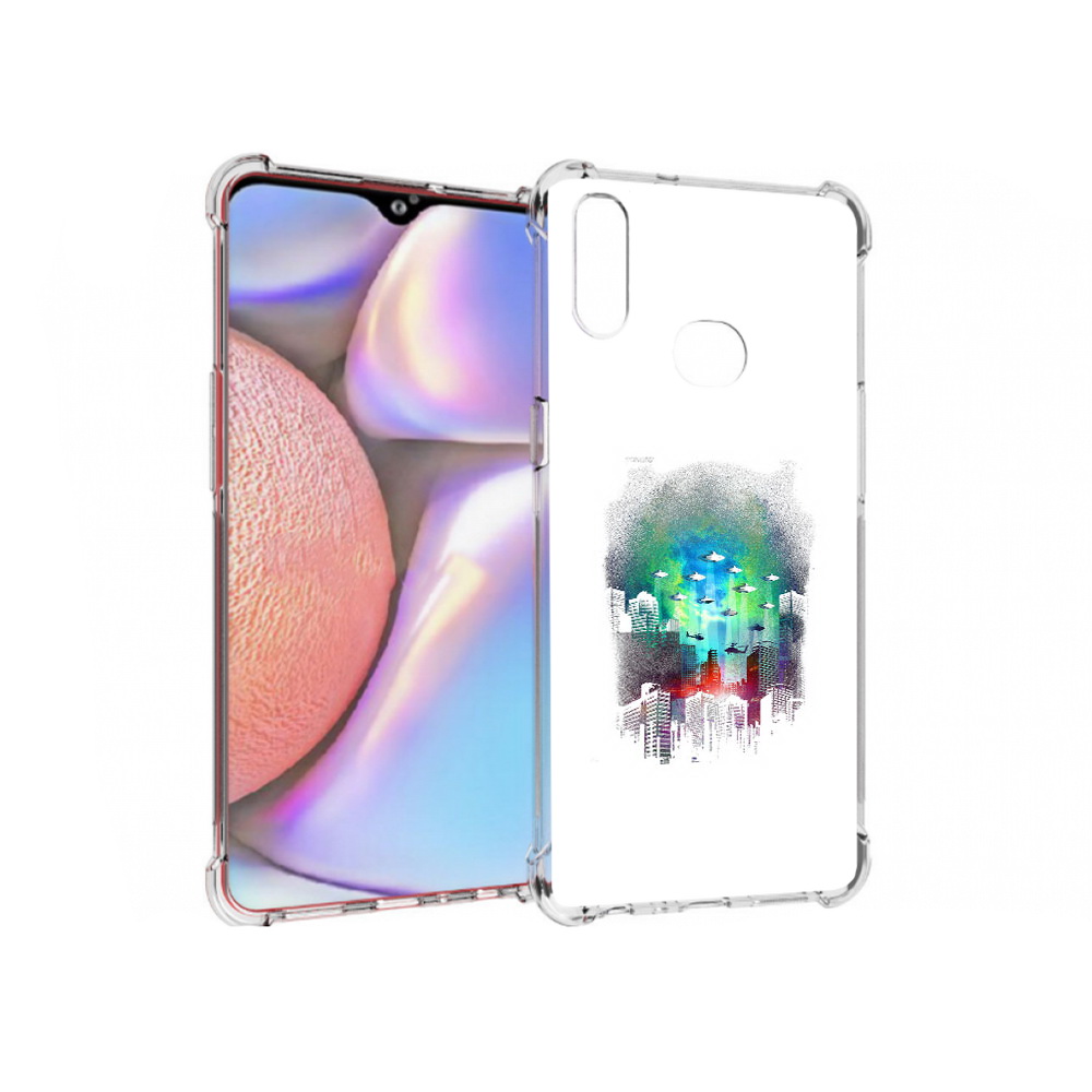 

Чехол MyPads Tocco для Samsung Galaxy A10s город в свечении (PT139908.534.296), Прозрачный, Tocco