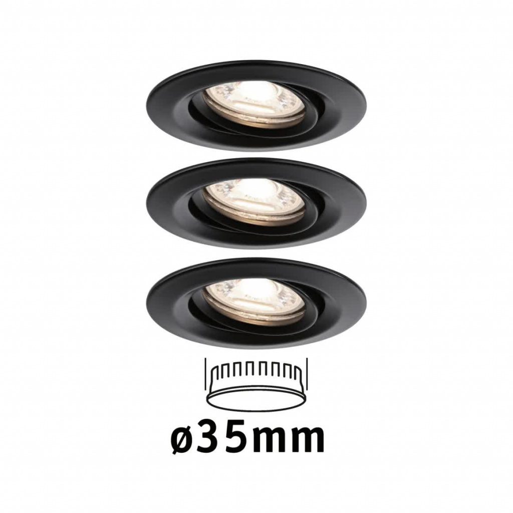 Светильник встраиваемый Paulmann Nova Mini Plus Coin 4Вт 310Лм 2700К IP23 LED 230В