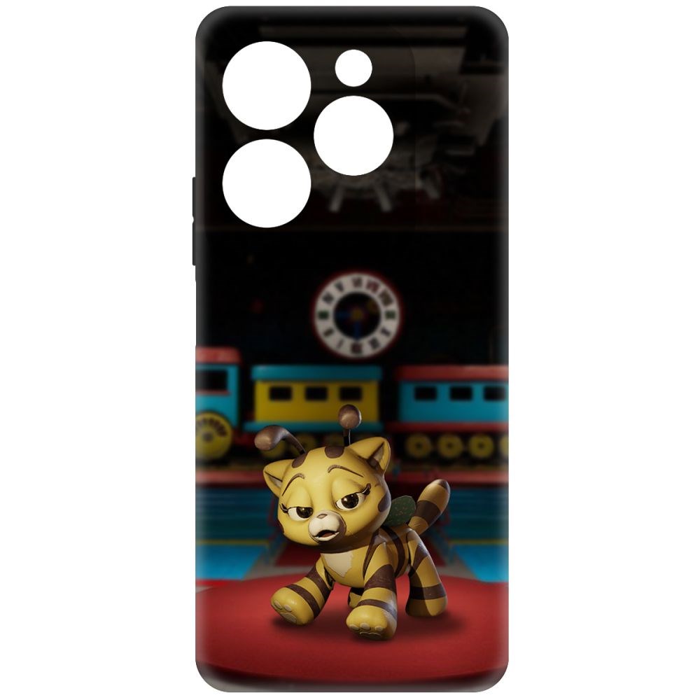 

Чехол-накладка Krutoff Soft Case Хаги Ваги - Кошка-Пчёлка для INFINIX Hot 40 Pro черный