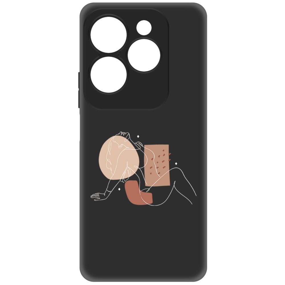 

Чехол-накладка Krutoff Soft Case Чувственность для INFINIX Hot 40 Pro черный