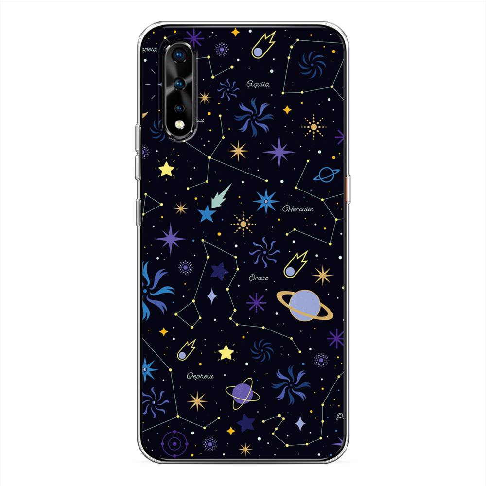 

Чехол на Vivo iQOO Neo "Цветной космос", Желтый, 261250-2