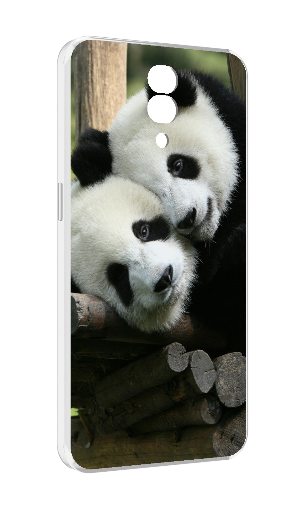 

Чехол MyPads Две-панды для Blackview BV7200, Прозрачный, Tocco