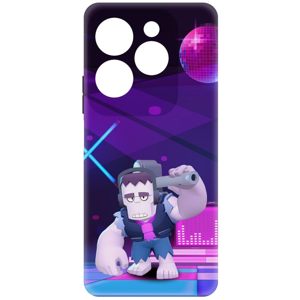 

Чехол-накладка Krutoff Soft Case Brawl Stars - Фрэнк для INFINIX Hot 40 Pro черный