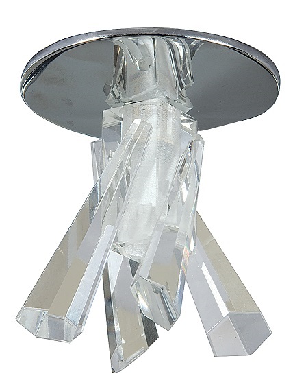 Светильник Льдинка G5,3 c ограненным стеклом, хром Ice Italmaс