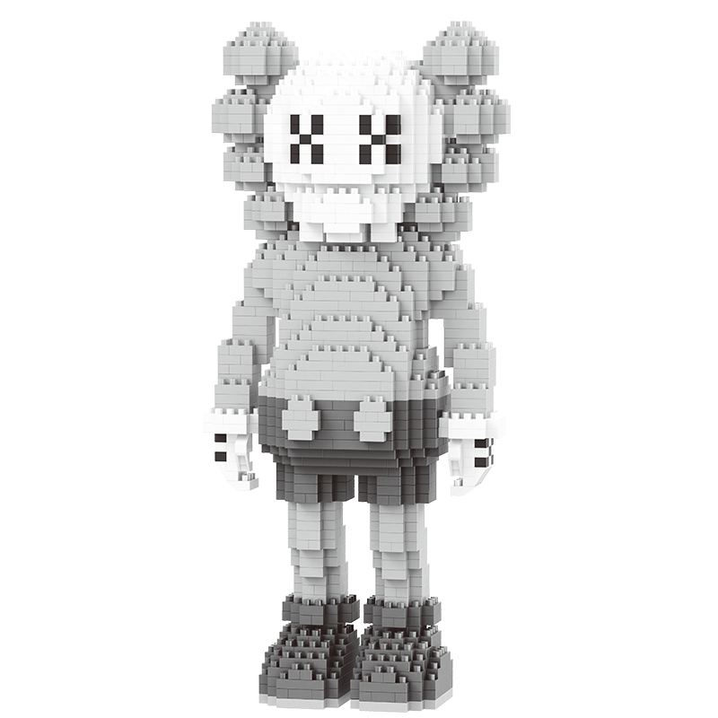 

Конструктор 3D из миниблоков Balody Kaws большая фигурка белая, 1332 дет BA16240, BA16240