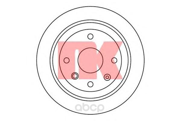 

205011NK_диск тормозной задний!\ Chevrolet Lacetti, Daewoo Nubira 1.4/1.6/1.8 03>