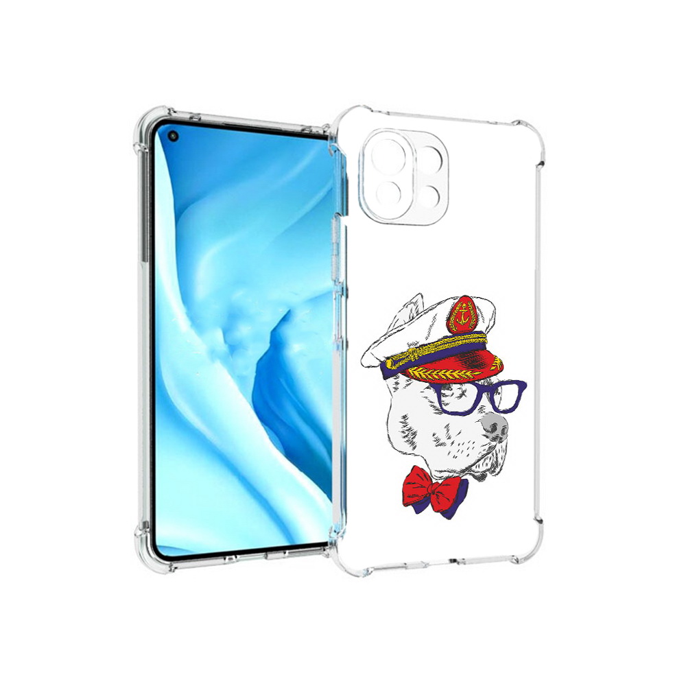 

Чехол MyPads Tocco для Xiaomi Mi 11 Lite бульдог (PT159462.256.251), Прозрачный, Tocco