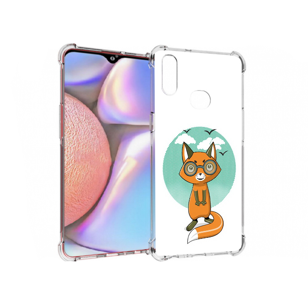 

Чехол MyPads Tocco для Samsung Galaxy A10s задумчивая лиса (PT139908.534.348), Прозрачный, Tocco
