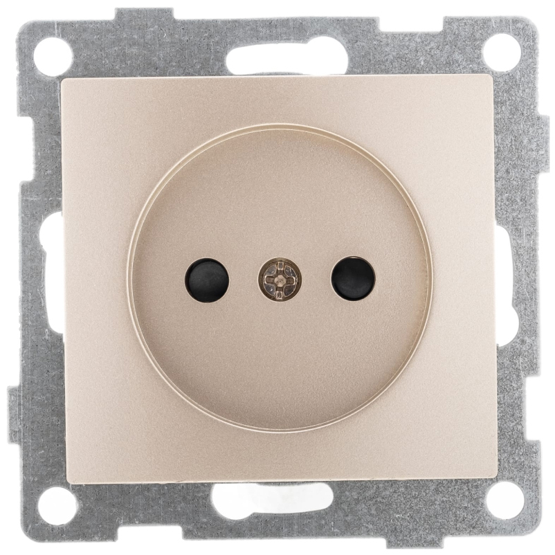 

GUSI ELECTRIC Bravo МЕХ. Роз. 1-ой б/з с з/ш, СУ , 16А, 250В, шампань С10Р2-027