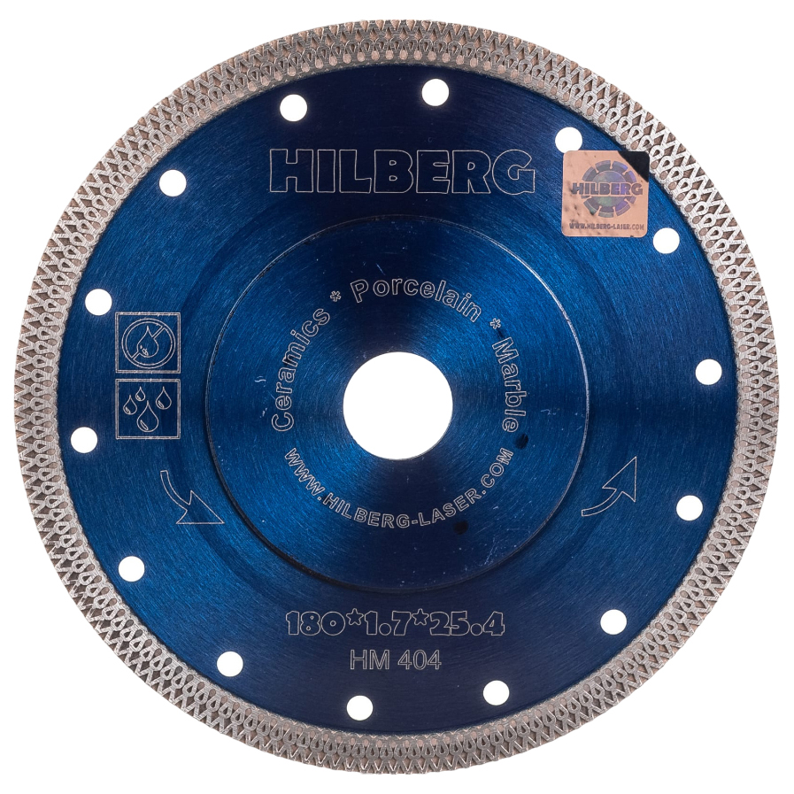 фото Hilberg диск алмазный отрезной 180x22,23 hilberg турбо ультратонкий х-тип hm404
