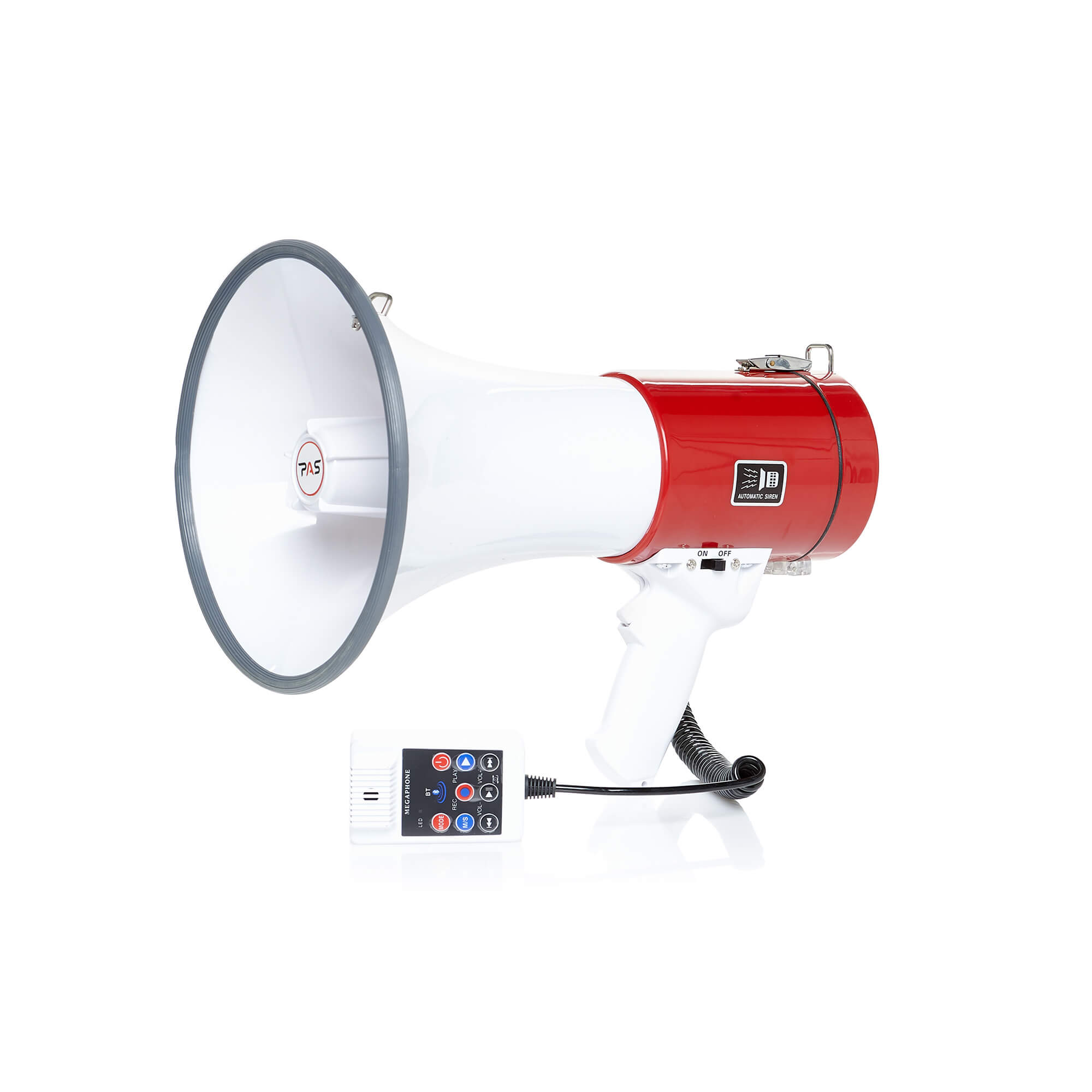 

Электромегафон ручной с медиаплеером PASystem VOICE-50B, Красный, VOICE-50B