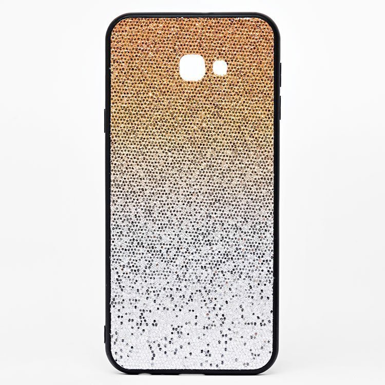 

Чехол Samsung SM-J410F (Galaxy J4 Core) силиконовый серебристо-золотой, Серебристый