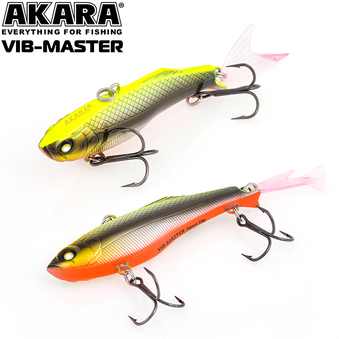 

Воблер Akara Vib-Master зимний 85 мм 19 гр, цвет A2 виб на судака, щуку, Разноцветный, Vib-Master