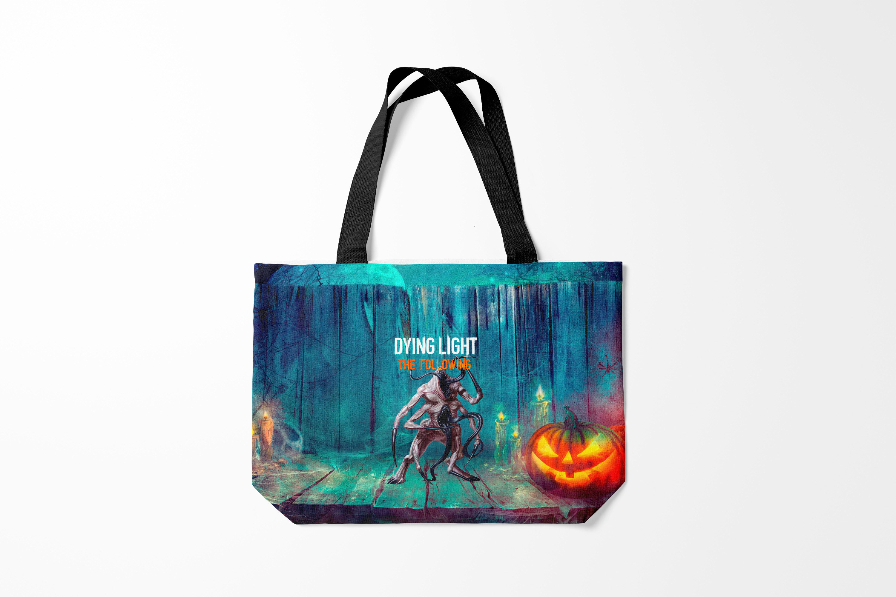 

Сумка шoппер унисекс Burnettie Dying Light Мутант, бирюзовый, Dying Light Мутант