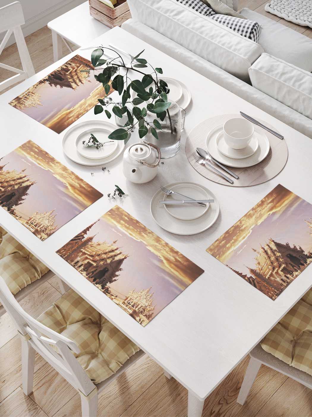 

Сервировочные салфетки JoyArty "Восхитительное поднебесье" (32х46 см, 4 шт.), Розовый