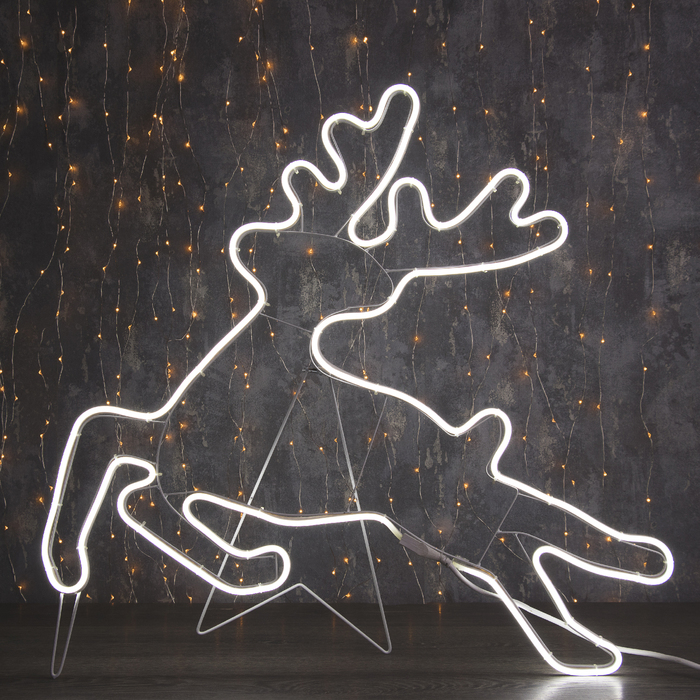 

Световая фигура Luazon Lighting Олень летящий 3613118 белый холодный, Олень летящий