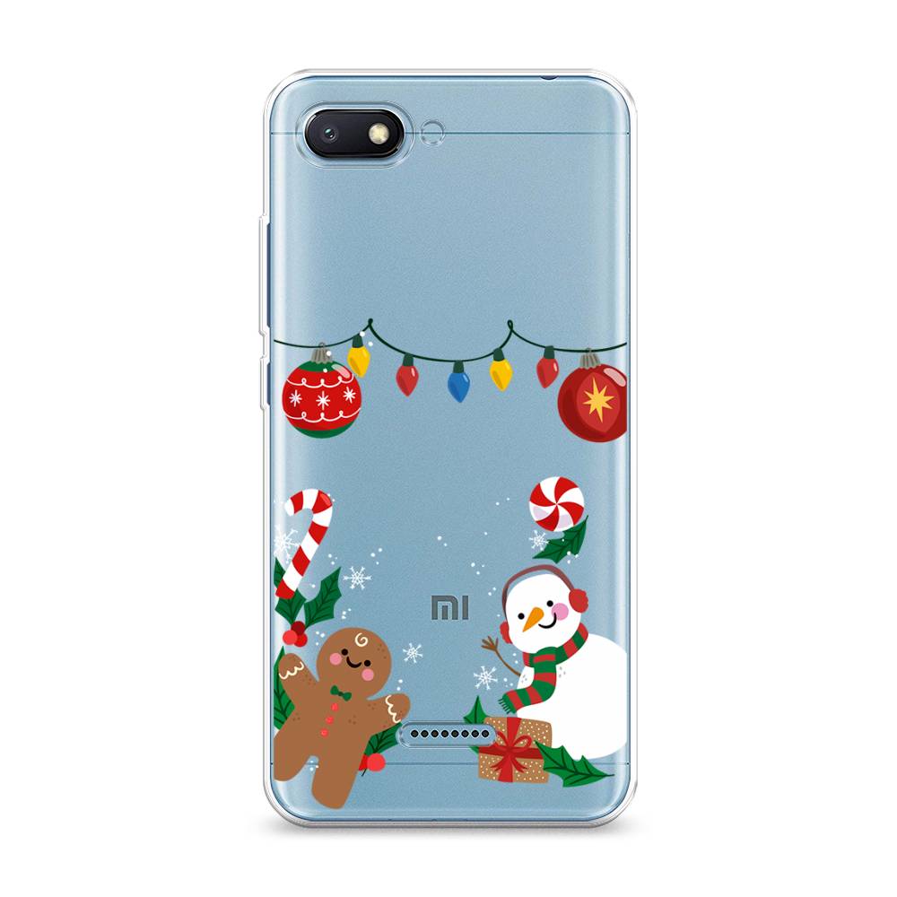 

Чехол на Xiaomi Redmi 6A "Новогоднее настроение", Коричневый;красный;зеленый, 34150-5