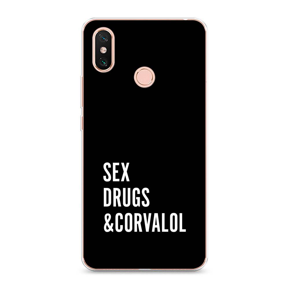

Чехол на Xiaomi Mi Max 3 "Corvalol", Черный;серый;белый, 34350-6