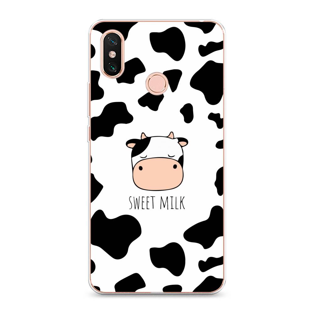 

Чехол на Xiaomi Mi Max 3 "Sweet milk", Розовый;белый;черный, 34350-1