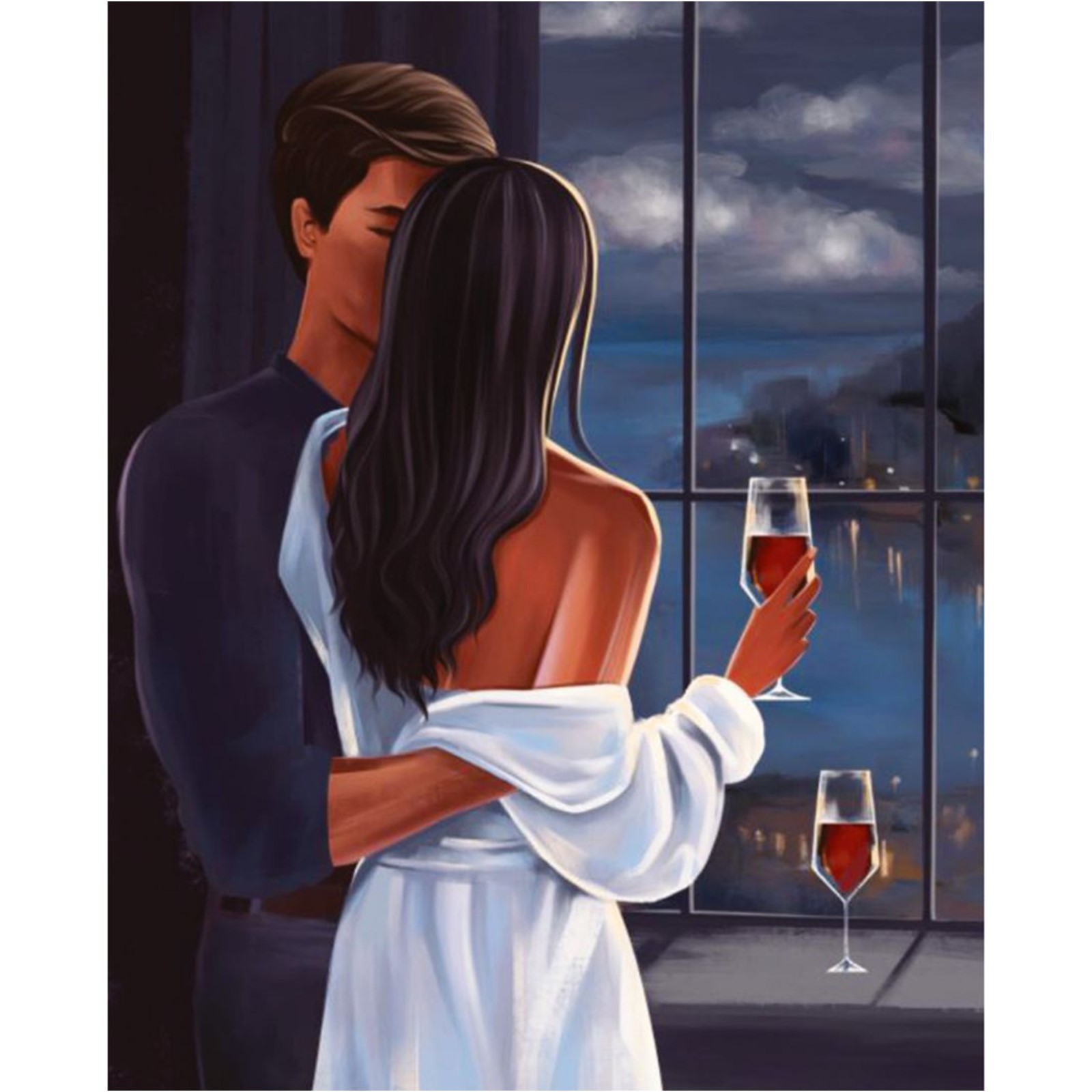 

Алмазная мозаика Школа талантов Влюбленная пара, 40х50 см, Влюбленная пара