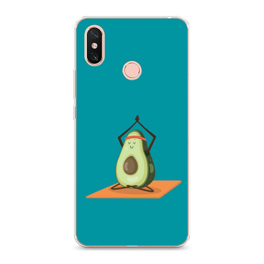 

Чехол на Xiaomi Mi Max 3 "Расслабься с авокадо", Голубой, 34350-6
