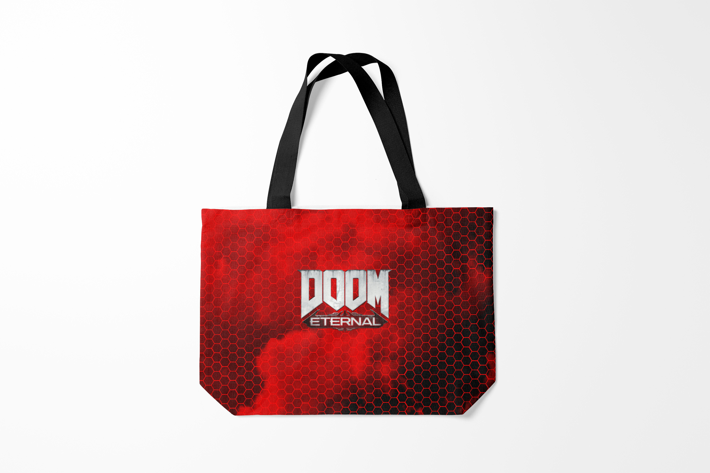 

Сумка шoппер унисекс Burnettie Doom ETERNAL., красный, Doom ETERNAL.