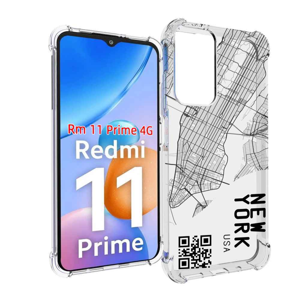 

Чехол MyPads схема-нью-йорк для Xiaomi Redmi 11 Prime 4G, Прозрачный, Tocco
