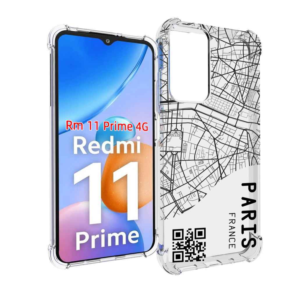 

Чехол MyPads схема-париж для Xiaomi Redmi 11 Prime 4G, Прозрачный, Tocco