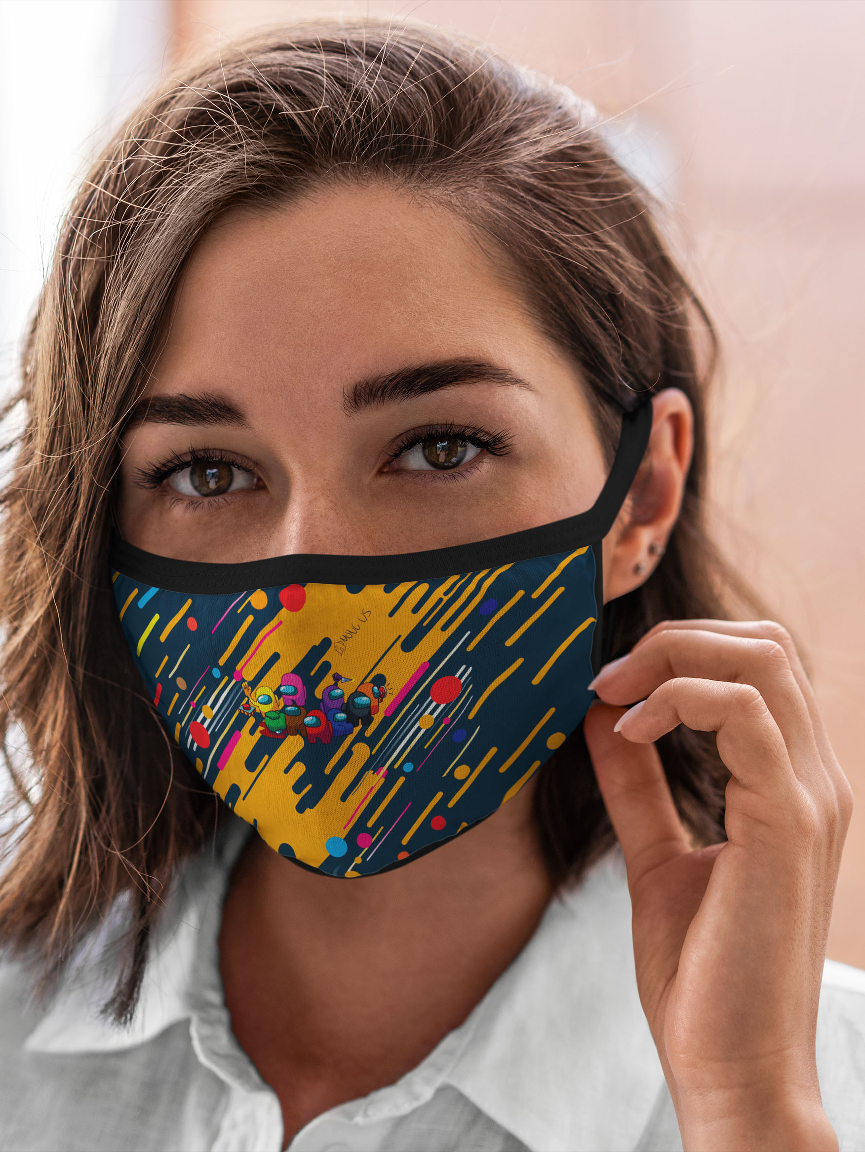 

Многоразовая маска унисекс Burnettie Among Us, Разноцветный, Among Us