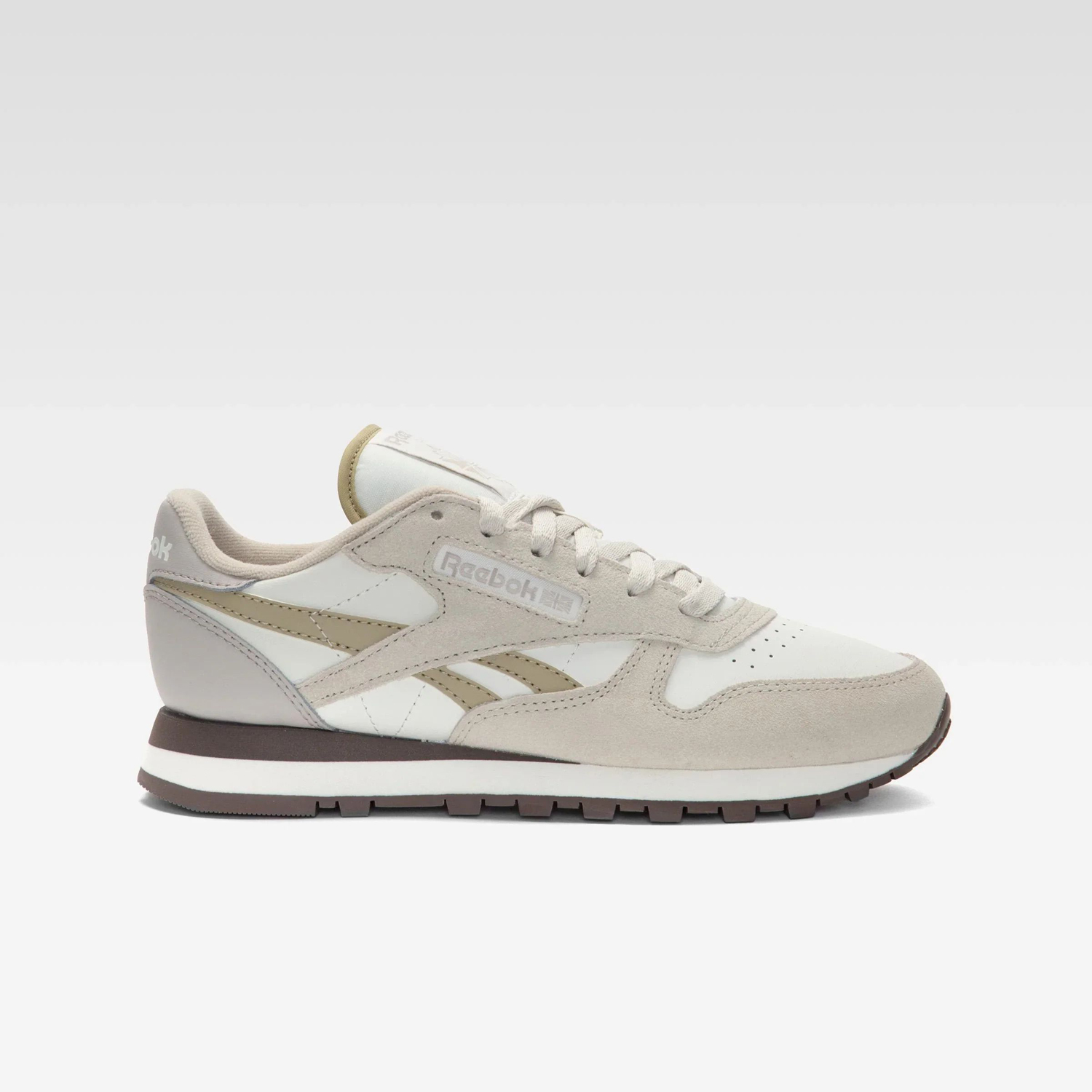 

Кроссовки женские Reebok Classic Leather 100201186 бежевые 35 EU, Бежевый, Classic Leather