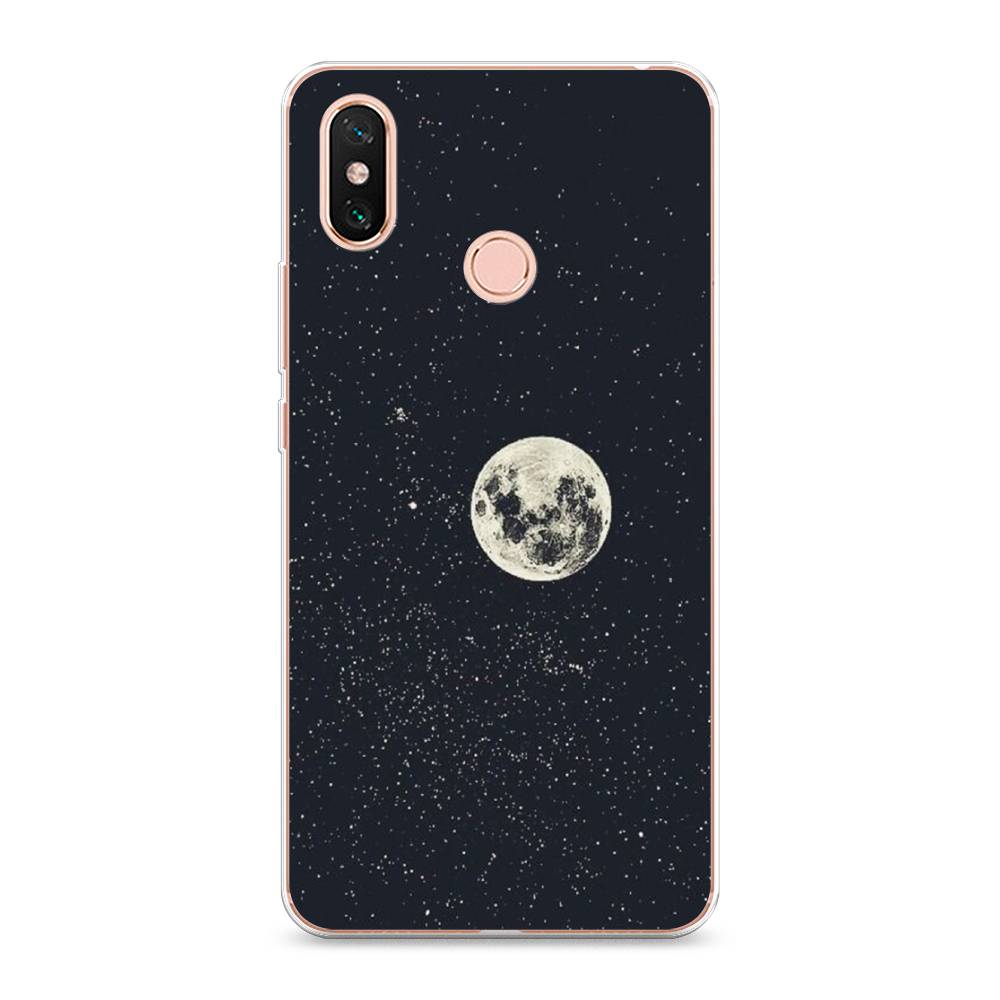 

Чехол на Xiaomi Mi Max 3 "Полнолуние", Красный, 34350-2