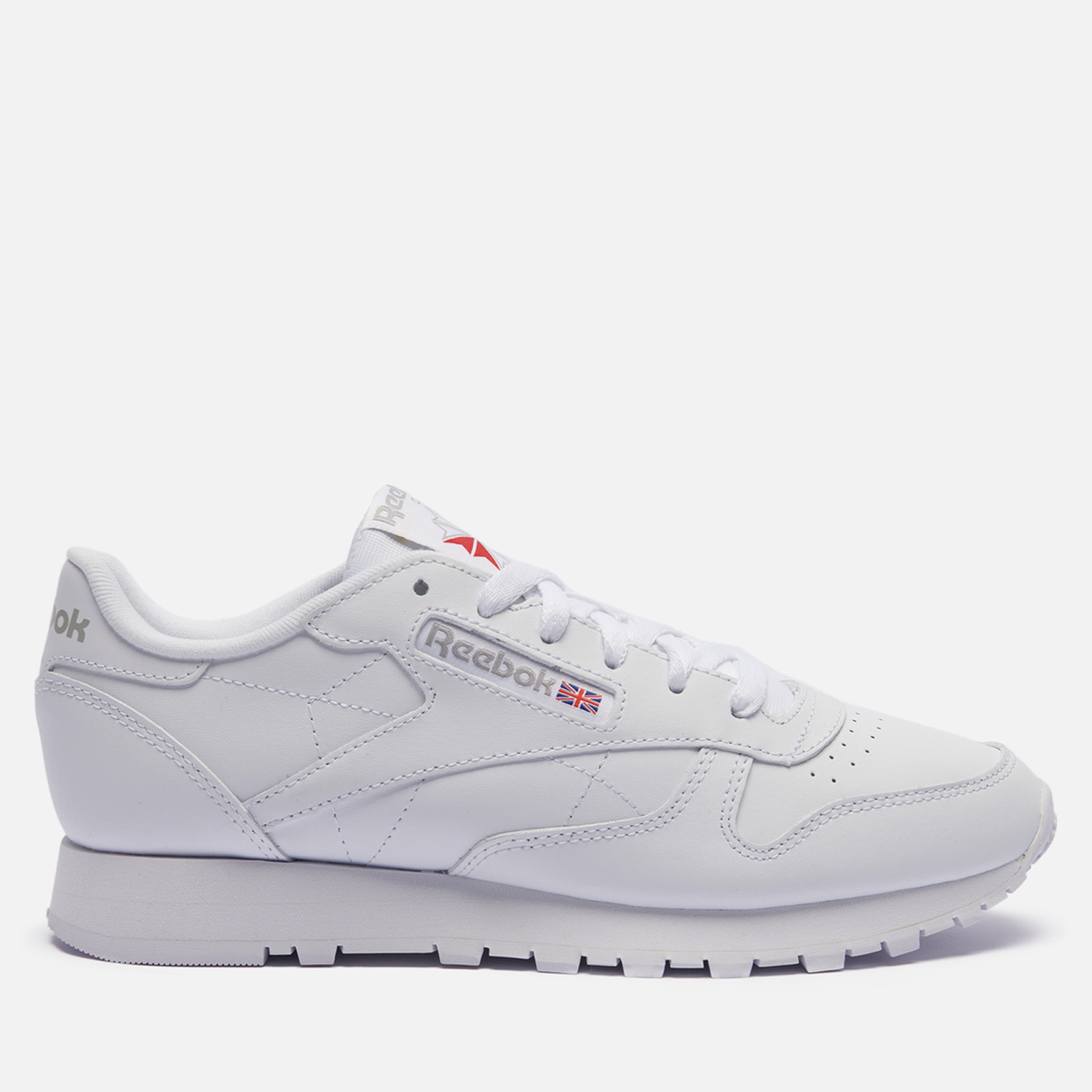 

Кроссовки женские Reebok Classic Leather 100008496 белые 35.5 EU, Белый, Classic Leather