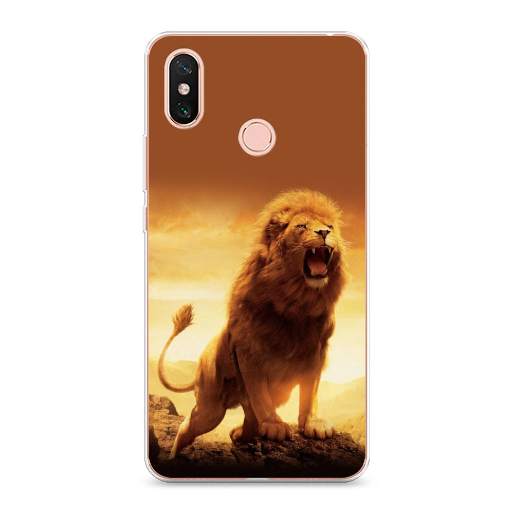 

Чехол на Xiaomi Mi Max 3 "Львиный рык", Коричневый;желтый;оранжевый, 34350-1