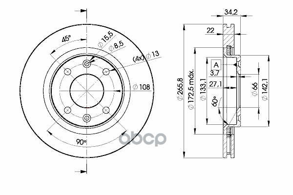 

Тормозной диск ICER для Citroen C2, C4, Berlingo/Peugeot 307, 206 78bd4750