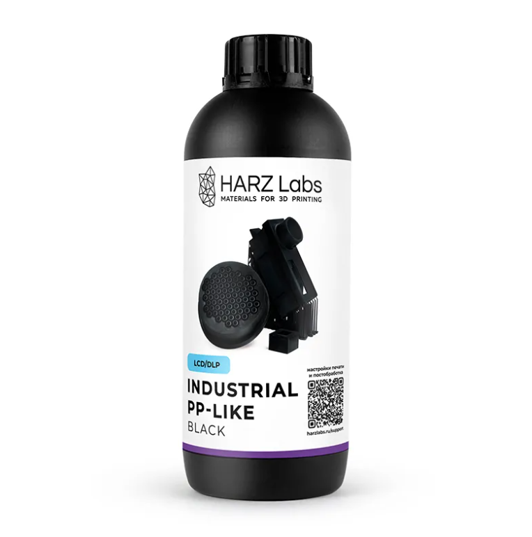 Фотополимерная смола HARZ Labs Industrial PP-Like, черный (1000 гр)