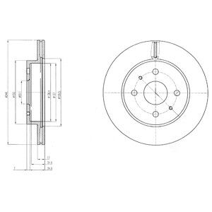 

Тормозной диск DELPHI BG4128