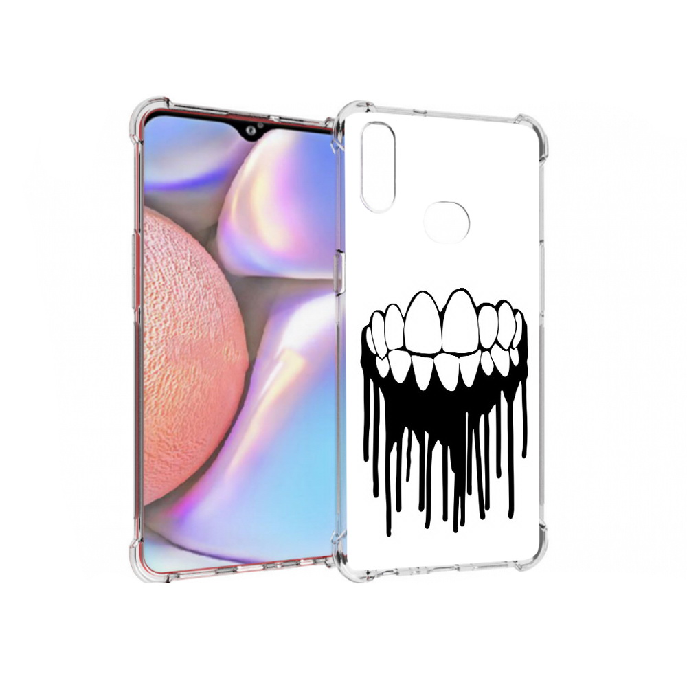 

Чехол MyPads Tocco для Samsung Galaxy A10s зубы (PT139908.534.372), Прозрачный, Tocco