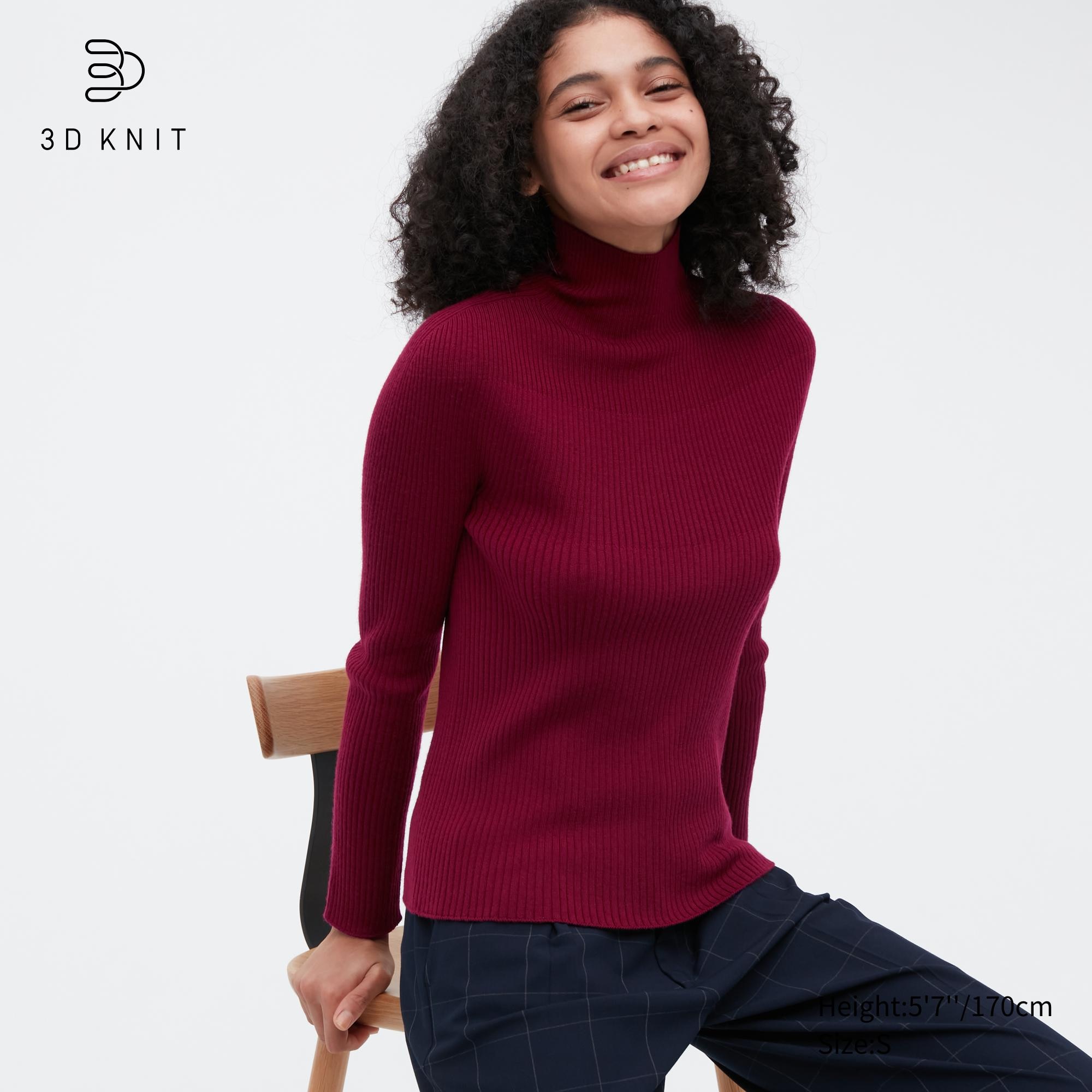 

Водолазка женская UNIQLO 454698COL18 красная S (доставка из-за рубежа), 454698COL18