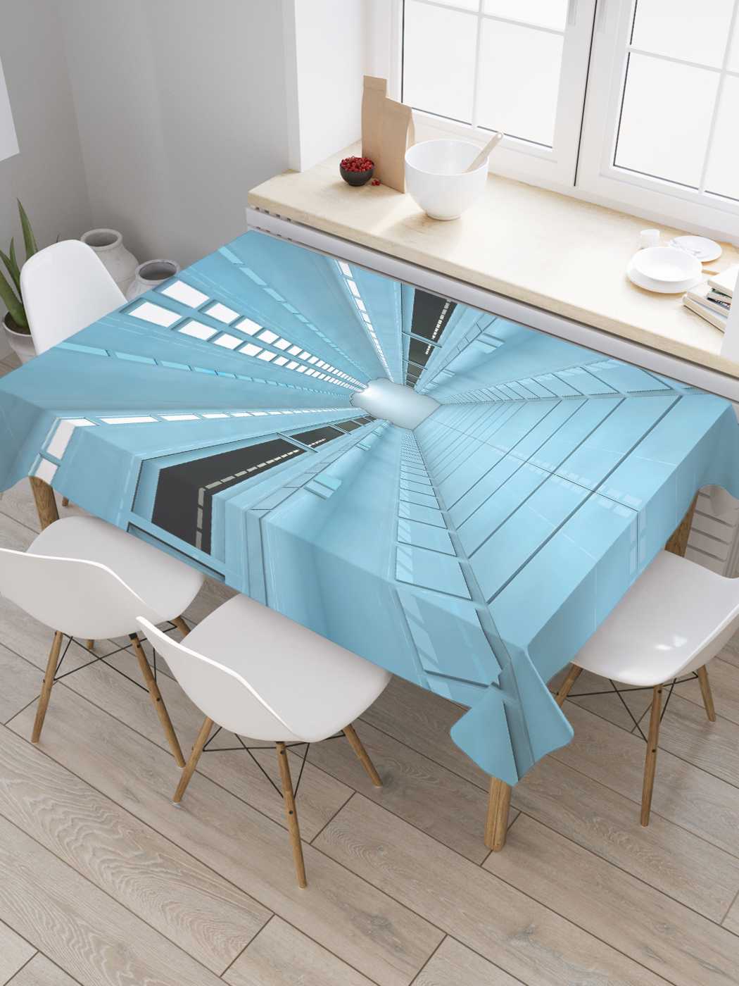 

Скатерть прямоугольная JoyArty "Длинный тоннель" из сатена, 180x145 см, Синий, Длинный тоннель