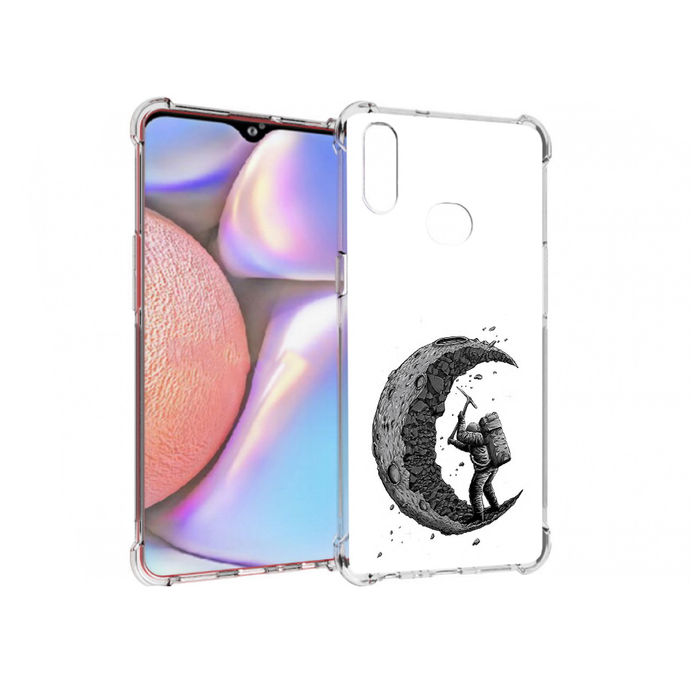 

Чехол MyPads Tocco для Samsung Galaxy A10s камненная луна (PT139908.534.384), Прозрачный, Tocco