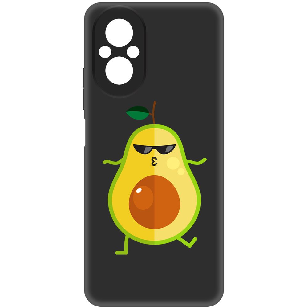 

Чехол-накладка Krutoff Soft Case Авокадо Стильный для Realme C67 черный