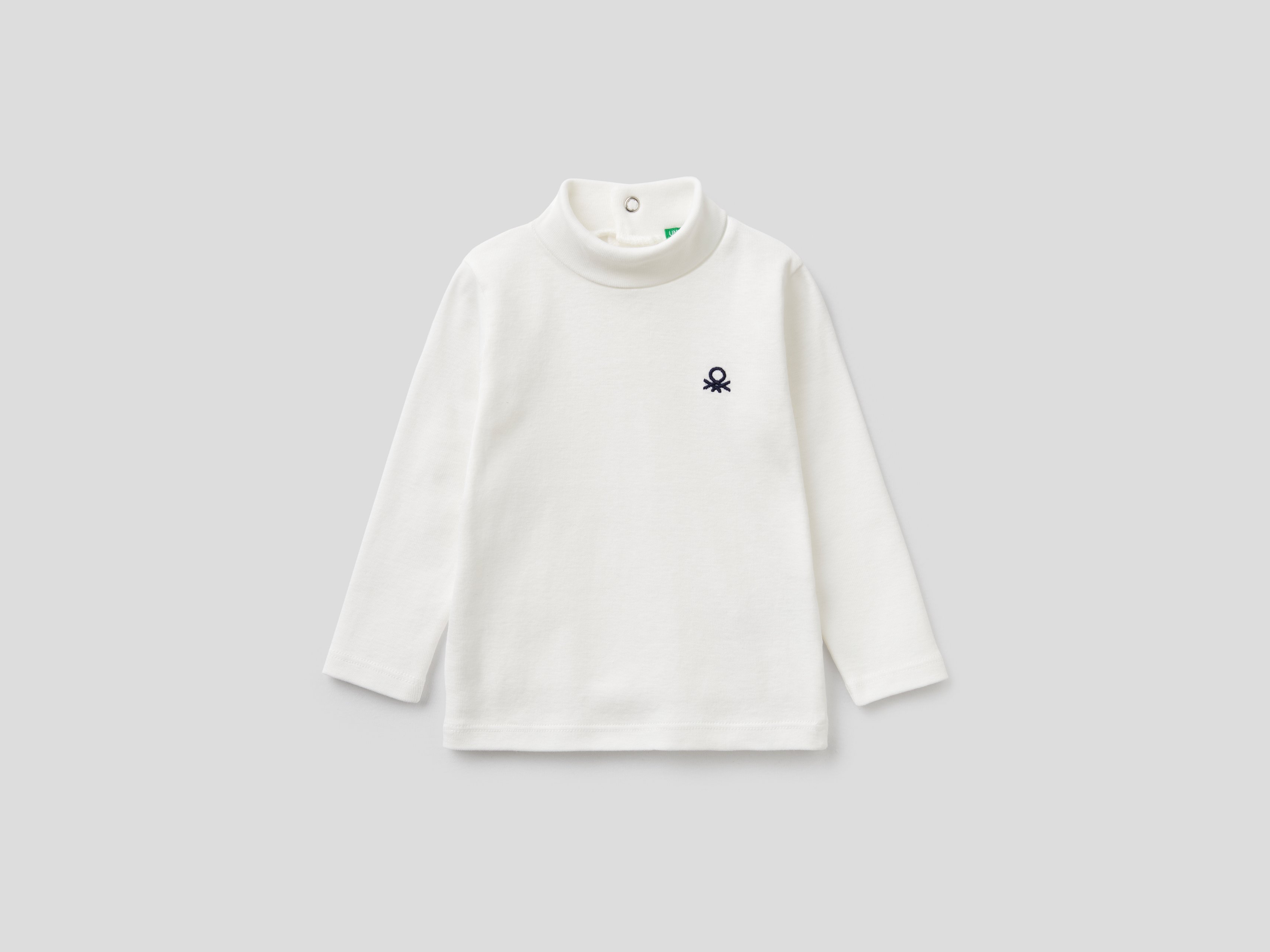 фото Водолазка для мальчиков benetton цв. белый р.86 united colors of benetton