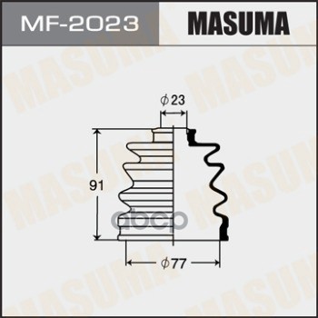 

MF-2023 пыльник ШРУСа наружного Mitsubishi Lancer 1.3i/1.5i/1.6i/2.0D 88-96