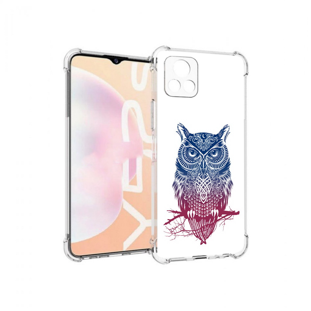 

Чехол MyPads Tocco для Vivo Y52s хиппи сова, Прозрачный, Tocco