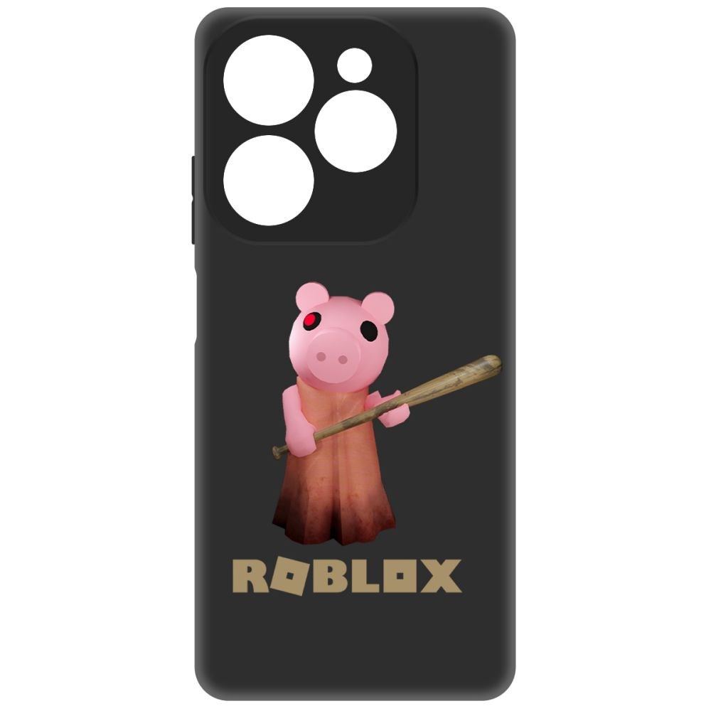 

Чехол-накладка Krutoff Soft Case Roblox-Пигги для INFINIX Hot 40i черный